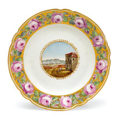 A Russian dinner plate as a dowry service for Alexandra Pavlovna, - Works of Art - Furniture, Sculptures, Glass and Porcelain