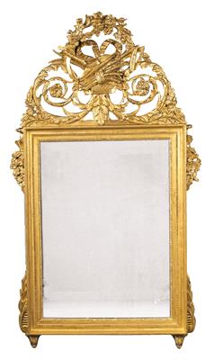 A salon mirror, - Works of Art - Furniture, Sculptures, Glass and Porcelain