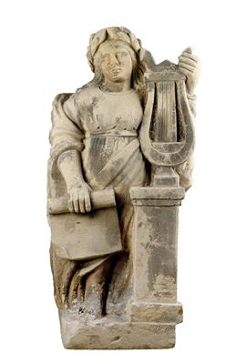 A stone sculpture - allegory of music - Starožitnosti - Nábytek, Sochařská díla, Sklo a Porcelán