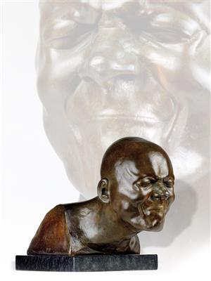 After Franz Xaver Messerschmidt - a character head grimacing, - Oggetti d'arte - Mobili, sculture, vetri e porcellane