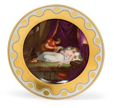 An Anton Kothgasser pictorial plate, - Works of Art - Furniture, Sculptures, Glass and Porcelain