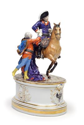 Frederick II King of Prussia (mounted) with General von Zieten, - Starožitnosti - Nábytek, Sochařská díla, Sklo a Porcelán