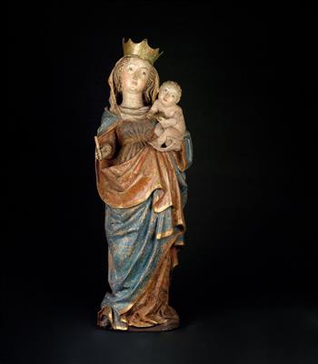 Madonna and child, - Starožitnosti - Nábytek, Sochařská díla, Sklo a Porcelán