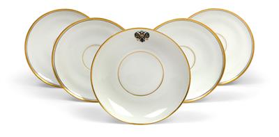 Russian saucers, - Starožitnosti - Nábytek, Sochařská díla, Sklo a Porcelán