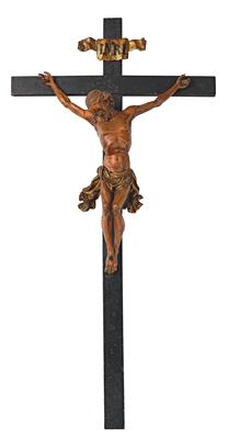 A Baroque Crucifix, - Furniture, Porcelain, Sculpture and Works of Art