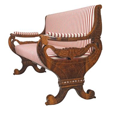 A Biedermeier Drawing Room Settee - Furniture, Porcelain, Sculpture and Works of Art