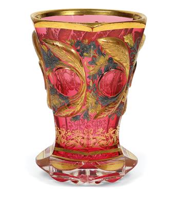 A Footed Beaker Dated 1840, - Starožitnosti