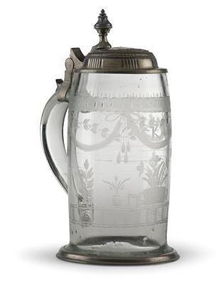 A Glass Tankard, - Starožitnosti