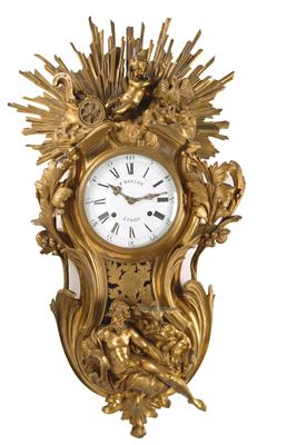 A Large Neo-Rococo Cartel Clock - Furniture, Porcelain, Sculpture and Works of Art
