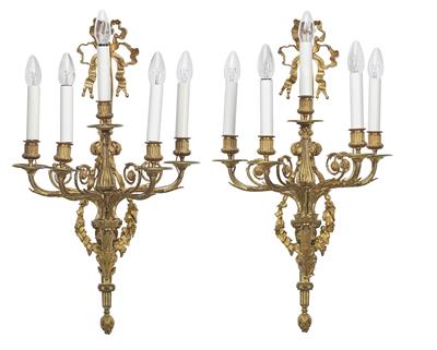 A Pair of Large Appliques, - Furniture, Porcelain, Sculpture and Works of Art