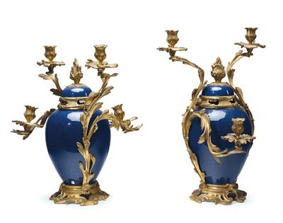 A Pair of Neo-Baroque Porcelain Vases, - Starožitnosti