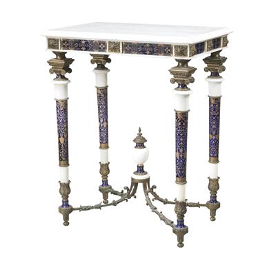 A Rare Historicist Marble Table, - Furniture, Porcelain, Sculpture and Works of Art