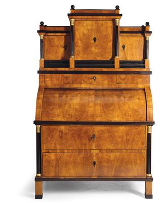 A Biedermeier Cabinet on Desk, - Starožitnosti