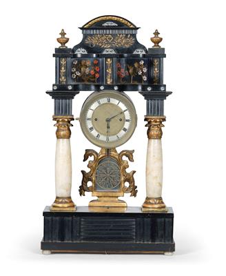 A Biedermeier Portal Clock with Musical Mechanism - Starožitnosti