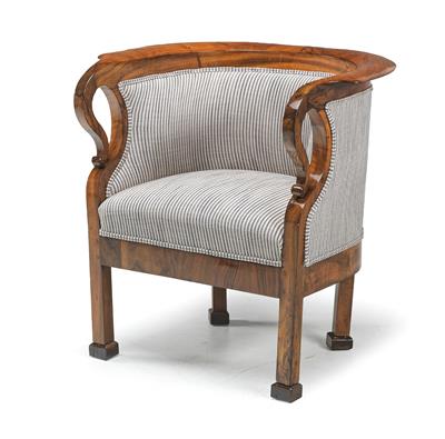 A Large Biedermeier Armchair, - Asian Art, Works of Art and Furniture