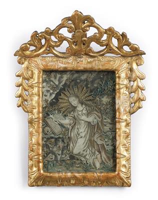 A Devotional Folk-Art Image of Saint Mary Magdalene, - Starožitnosti