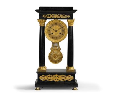 A Neo-Classical Marble Mantel Clock - Asian Art, Works of Art and Furniture