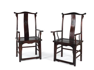 Paar Armlehnstühle, China, 18./19. Jh. - Asiatika, Antiquitäten & Möbel