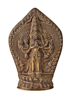 A Relief of Thousand-Armed Avalokiteshvara, Tibet 19th Century - Asian Art, Works of Art and Furniture