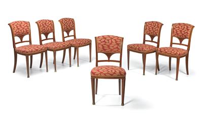 A Set of 6 Chairs, - Starožitnosti