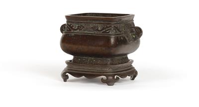 Weihrauchbrenner mit Sockel, China, 17. Jh. - Asiatika, Antiquitäten & Möbel