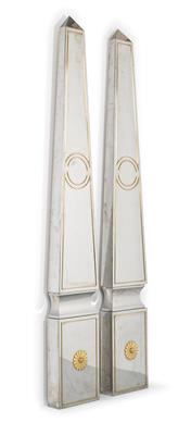 Two Imposing Wall Decorations in the Form of Obelisks, Maison Jansen, France c. 1968, - Antiquariato e mobili