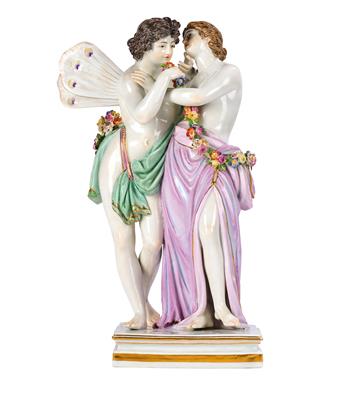 Zephyrus and Flora Embracing, - Works of Art