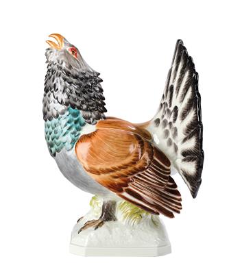 A Displaying Wood Grouse, - Works of Art