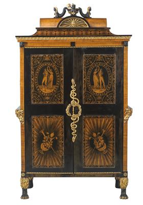 An Important Empire Salon Cabinet, - Works of Art