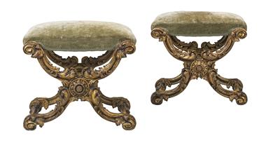 A Pair of Stools - Works of Art