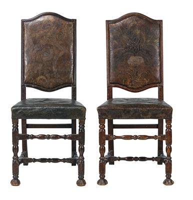 A Pair of Early Baroque Royal Chairs, - Antiquariato