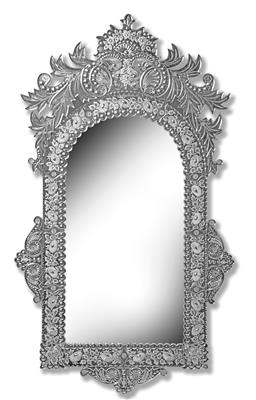 A Magnificent Artistic Mirror in Venetian Style, - Antiquariato