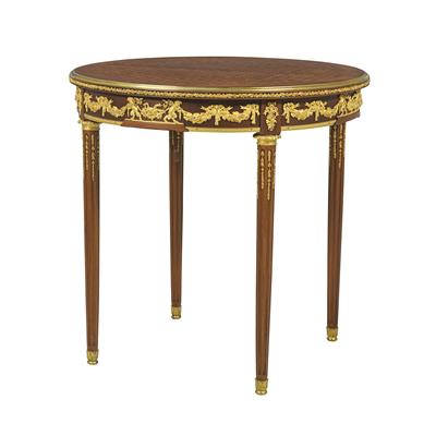 A Round Salon Table, - Works of Art