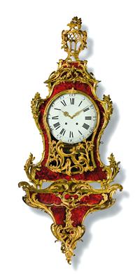 An Oversized Rococo Cartel Clock with Carillon - Works of Art