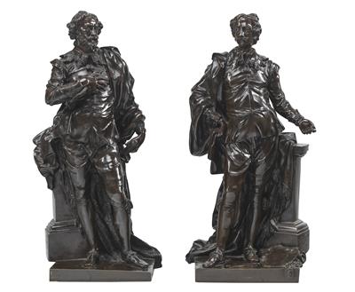 Two Bronze Figures, - Works of Art