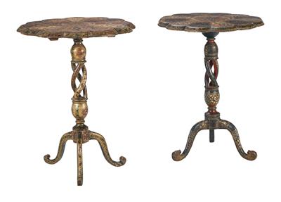 Two Slightly Different Venetian Side Tables, - Antiquariato