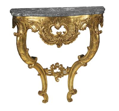 A Baroque console table, - Mobili