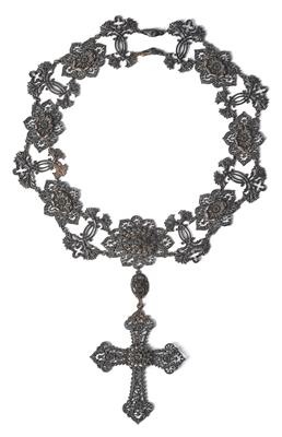 Eisenkunstguss Collier, - Asiatika, Antiquitäten und Möbel