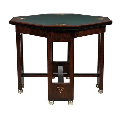An Art nouveau games table, - Asiatics, Works of Art and furniture