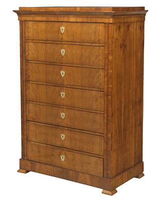 A tall chest of drawers, - Asiatics, Works of Art and furniture