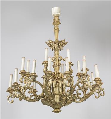 A salon chandelier, - Asiatics, Works of Art and furniture