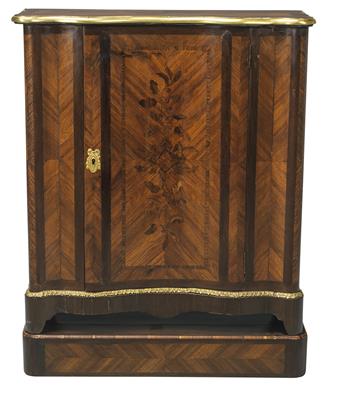 A narrow cabinet, - Asiatics, Works of Art and furniture