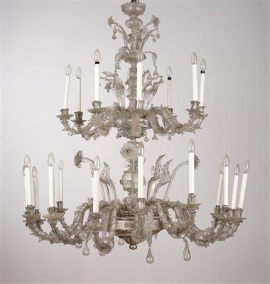 A Venetian chandelier, - Mobili