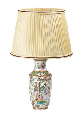 A Famille Rose Table Lamp, - L’Art de Vivre