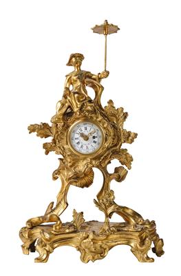 A Small Rococo Bronze Table Clock ‘Au Chinois’ - L’Art de Vivre