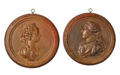 Laurent Russinger (1739-1810) - 2 relief medallions, - L’Art de Vivre