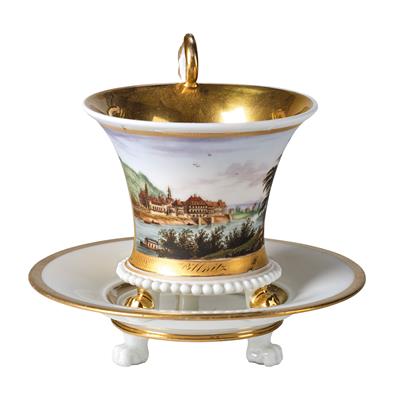 A Veduta Cup “Pillnitz” and Saucers, - L’Art de Vivre