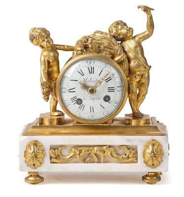 A Small Charles X Bronze Mantel Clock ‘L'Ete’ ‘Malardot a Dijon’, - Works of Art
