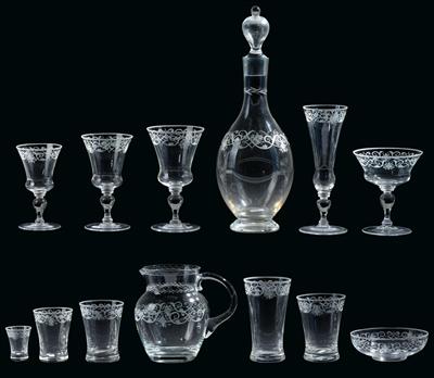 A Set of Glasses by Lobmeyr, - Starožitnosti