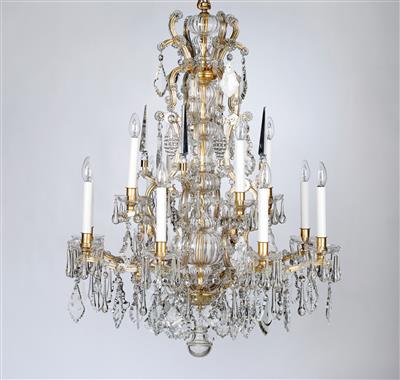 A Magnificent Lobmeyr Chandelier in “Maria Theresa” Style, - Starožitnosti